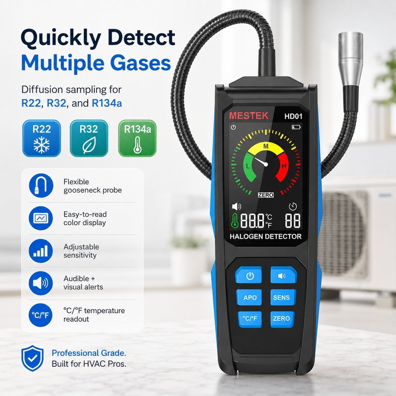 LeakHound HD1 — Handheld Gas & Refrigerant Leak Detector