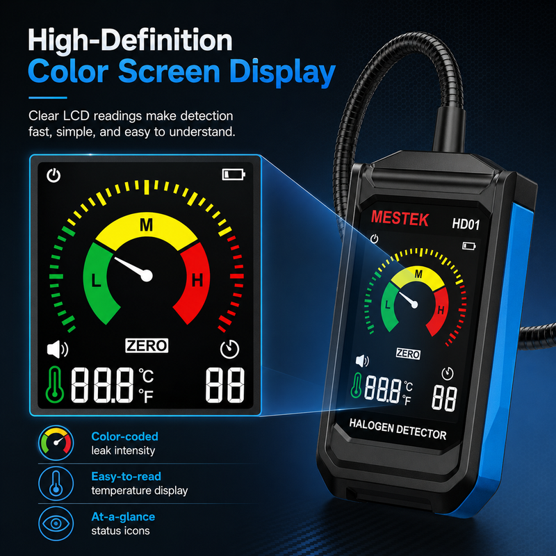 LeakHound HD1 — Handheld Gas & Refrigerant Leak Detector