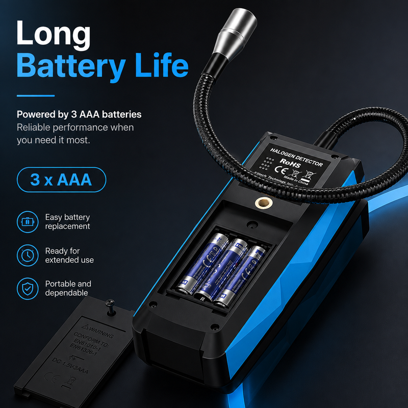 LeakHound HD1 — Handheld Gas & Refrigerant Leak Detector