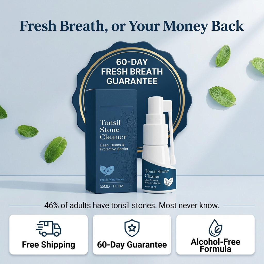 Fresh breath or your money back: 60-day guarantee and free shipping